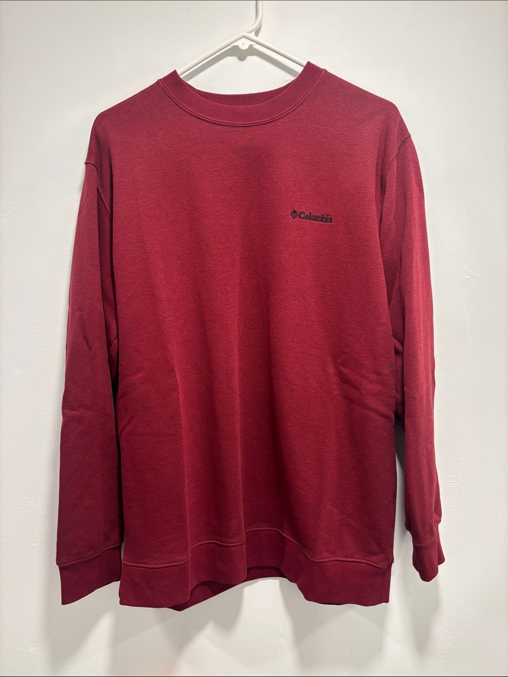 Columbia Wine Red Crewneck Sweatshirt Large